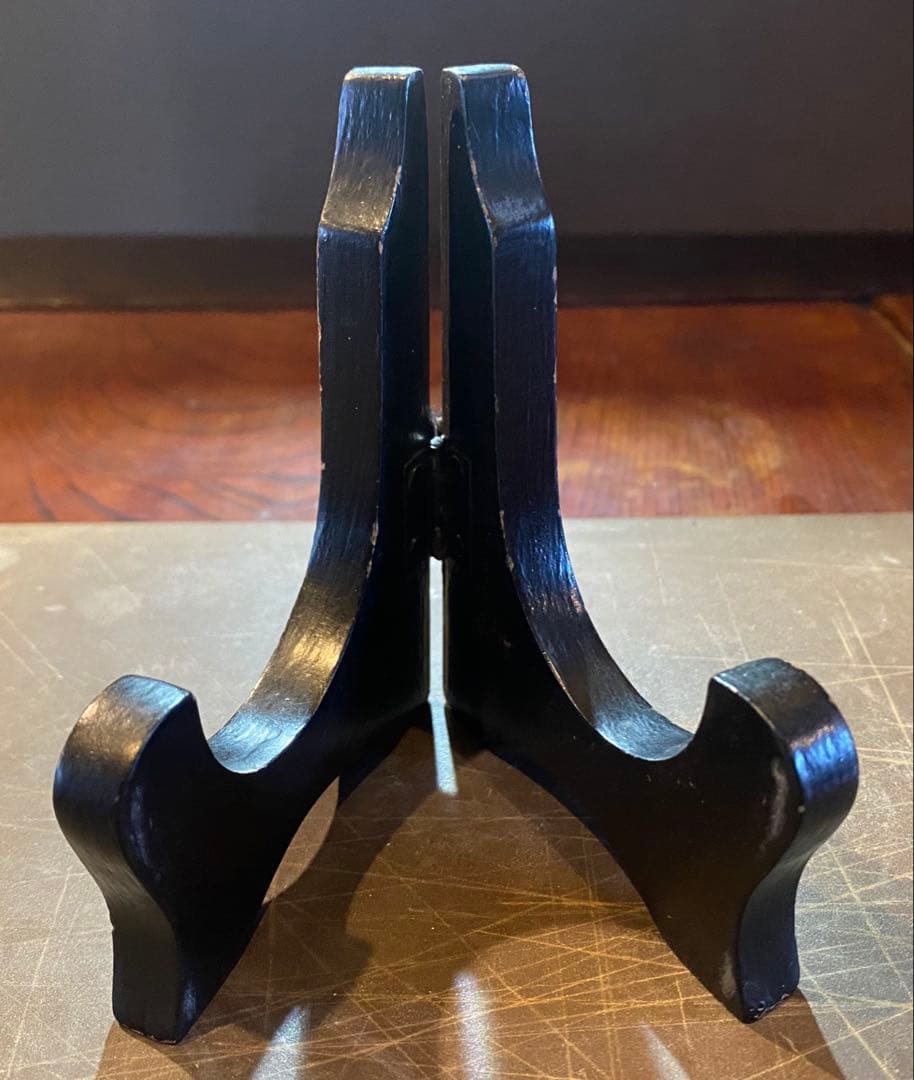 沈船テック　シング　中国染付絵皿　鑑賞台付 ・ヴィンテージ　レア ・台湾茶器