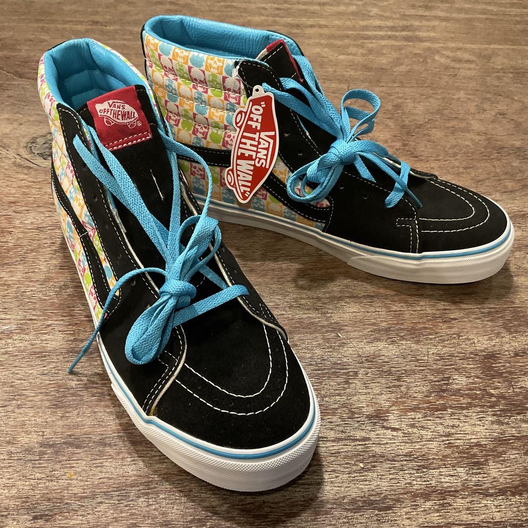レア 未使用 バンズスケートハイ sk8 hi スカル柄 ドクロ US 11.5
