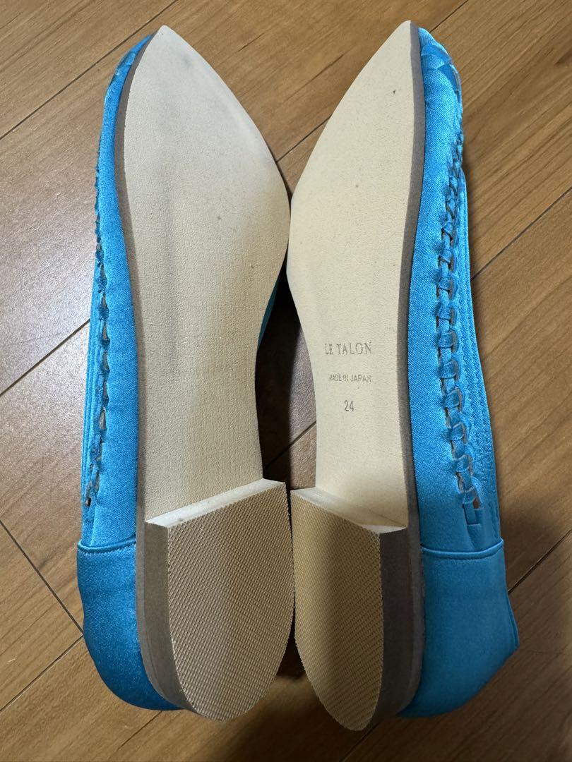 新品 LE TALON ポインテッドサシメッシュフラット 24cm