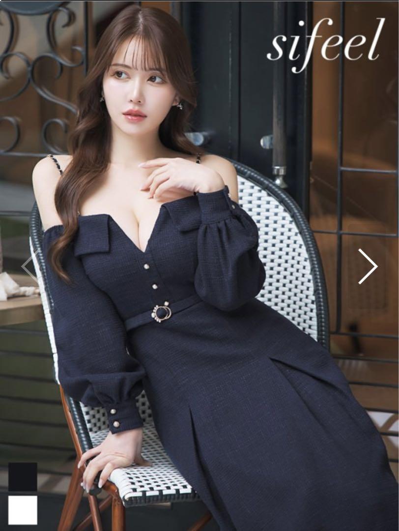 Jewels sifeel ロングスリーブワンピースドレス