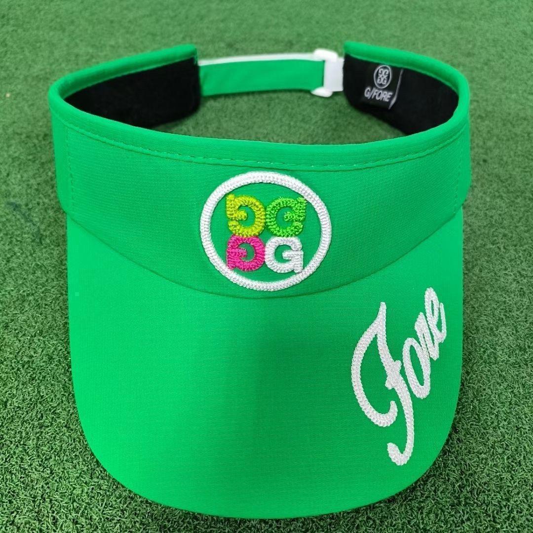 新品☞値下！G/FORE ジーフォア　 リボン付きサンバイザー●ゴルフ帽子 新品ジーフォア 後ろリボン サン バイザーベージュ ゴルフ帽子