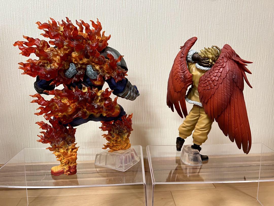 ヒロアカ一番くじエンデヴァー、ホークスフィギュアセット 一番くじヒロアカ 【エンデヴァー、ホークス】開封美品セット