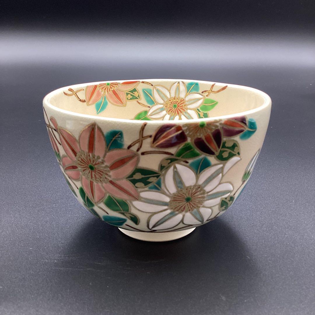 抹茶碗　御本　鉄線　伊坂清香作　新品　化粧箱入