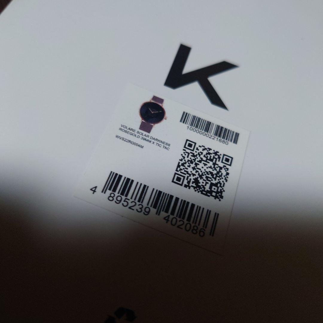 ^⁠_⁠^チックタックコラボKLASSE14SOLAR腕時計ブラック