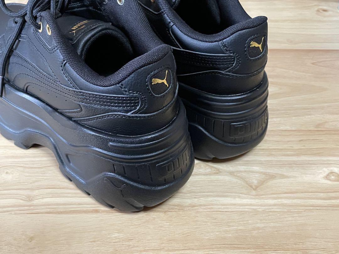 スニーカー 厚底 PUMA KARMEN X-TRA 25cm ブラック