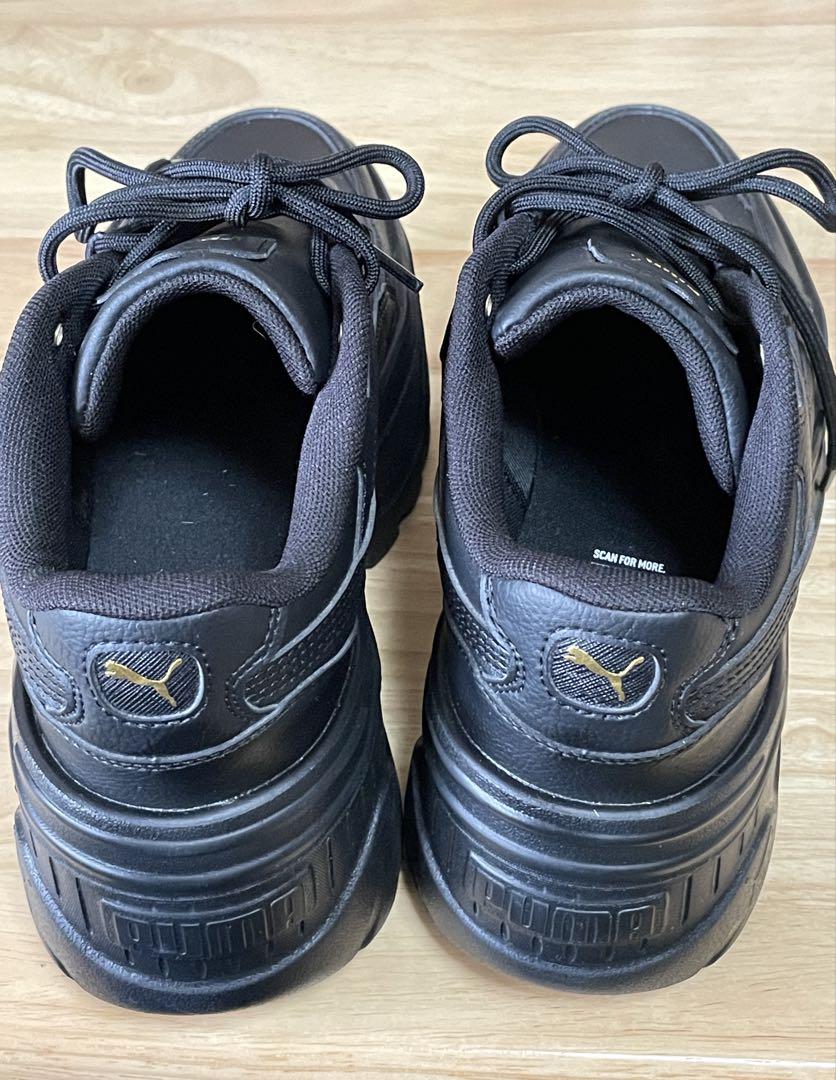 スニーカー 厚底 PUMA KARMEN X-TRA 25cm ブラック