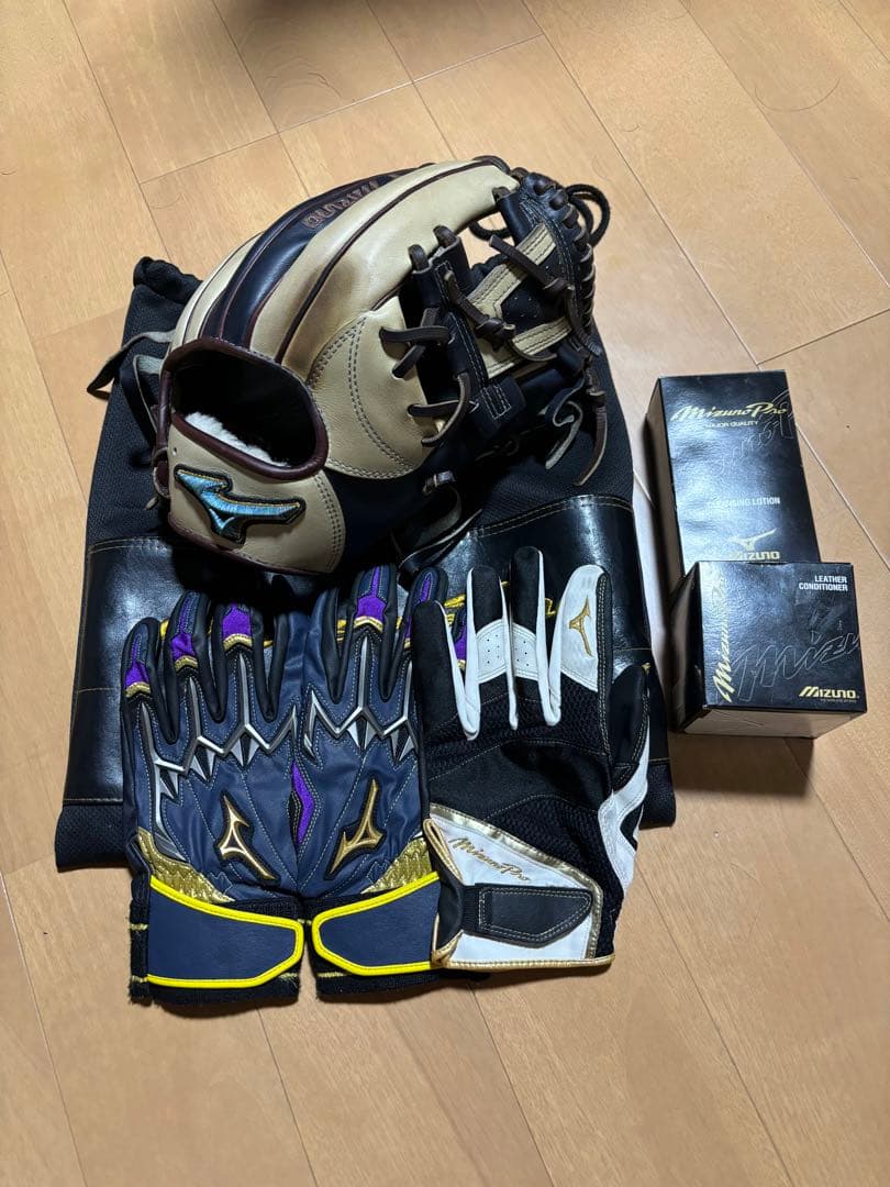 ミズノプロ 軟式グローブ 坂本モデル オーダー ダイバーシティブルー