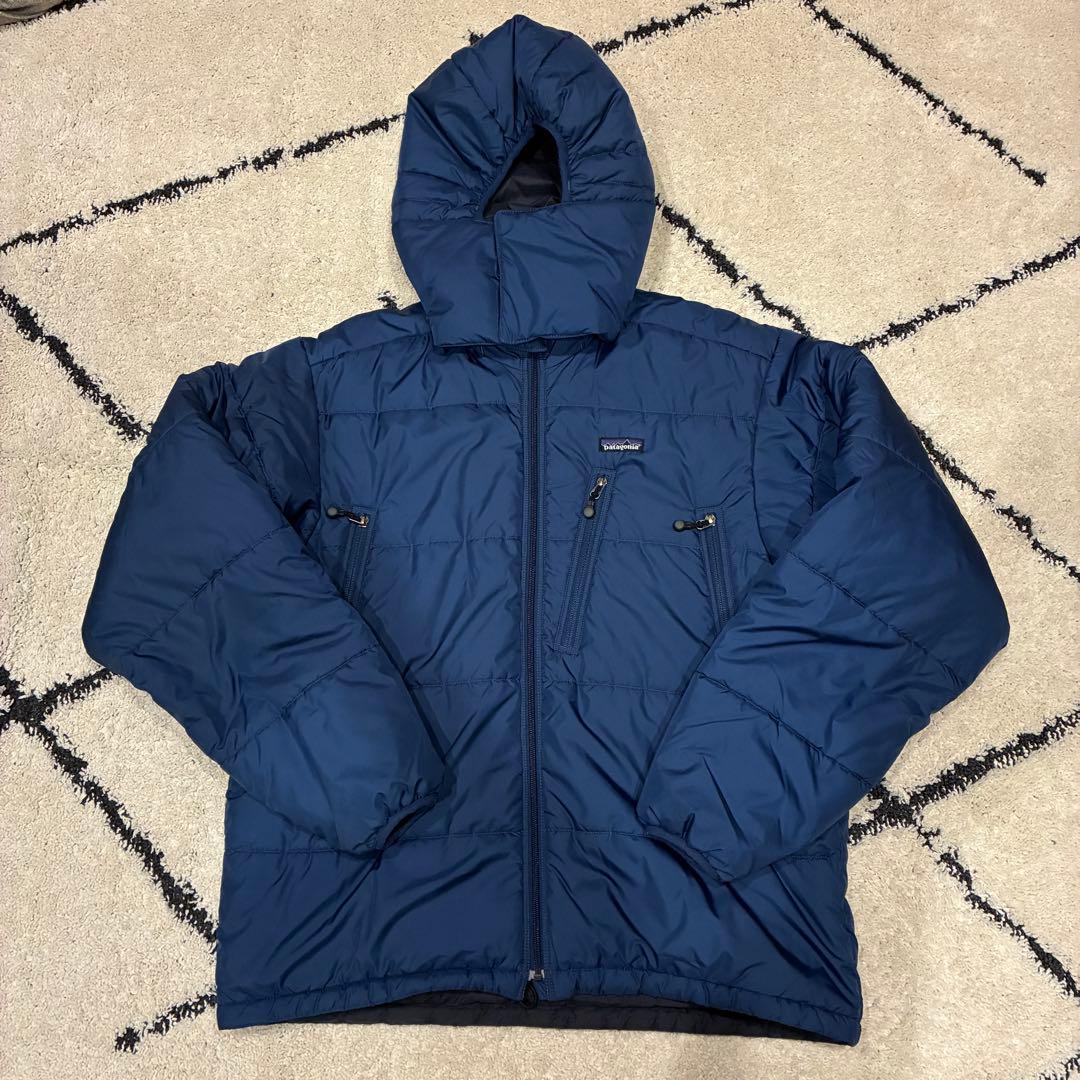 Patagonia ネイビー パフジャケットジャケット フード付きL patagonia