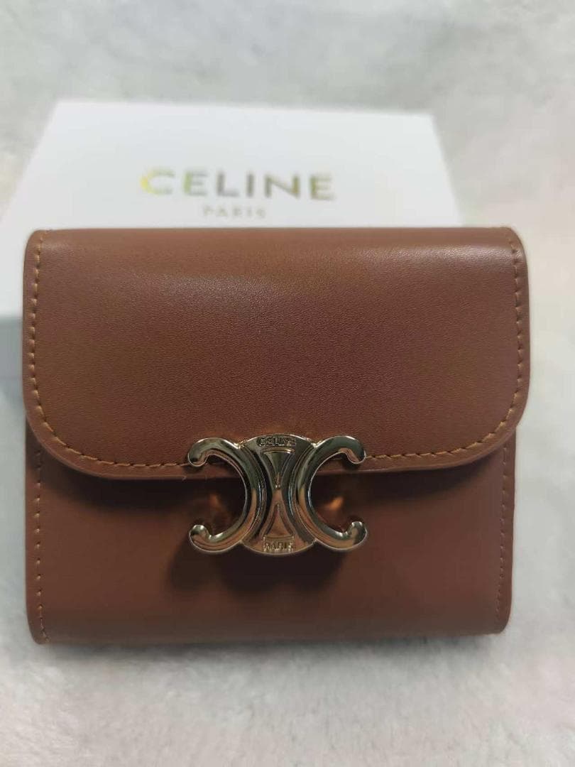 CELINE ブラウン 三つ折り財布