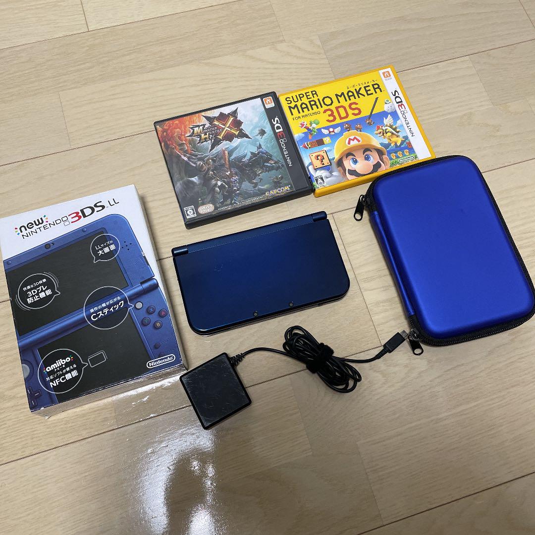 スーパーマーケット割引 Newニンテンドー3ds Ll メタリックブルー ケース 充電器 ソフト付 正規アウトレット Stemmerich Com