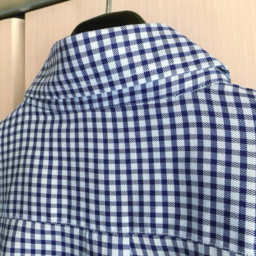 camiceria Landini イタリア製 チェック柄 BDシャツ 42