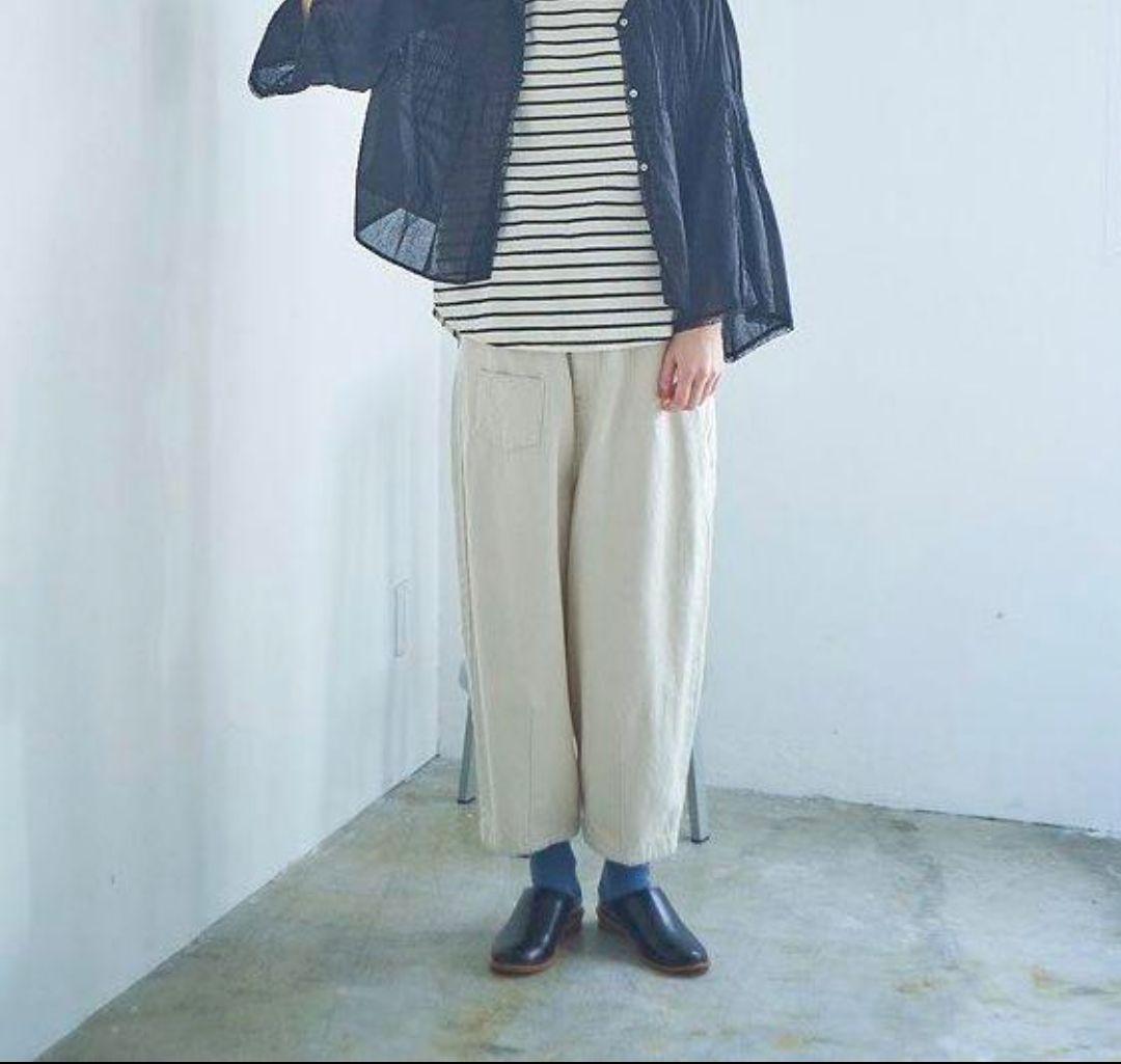 jiro様 ツムグtumugu リネンデニムテーパードバルーンパンツ