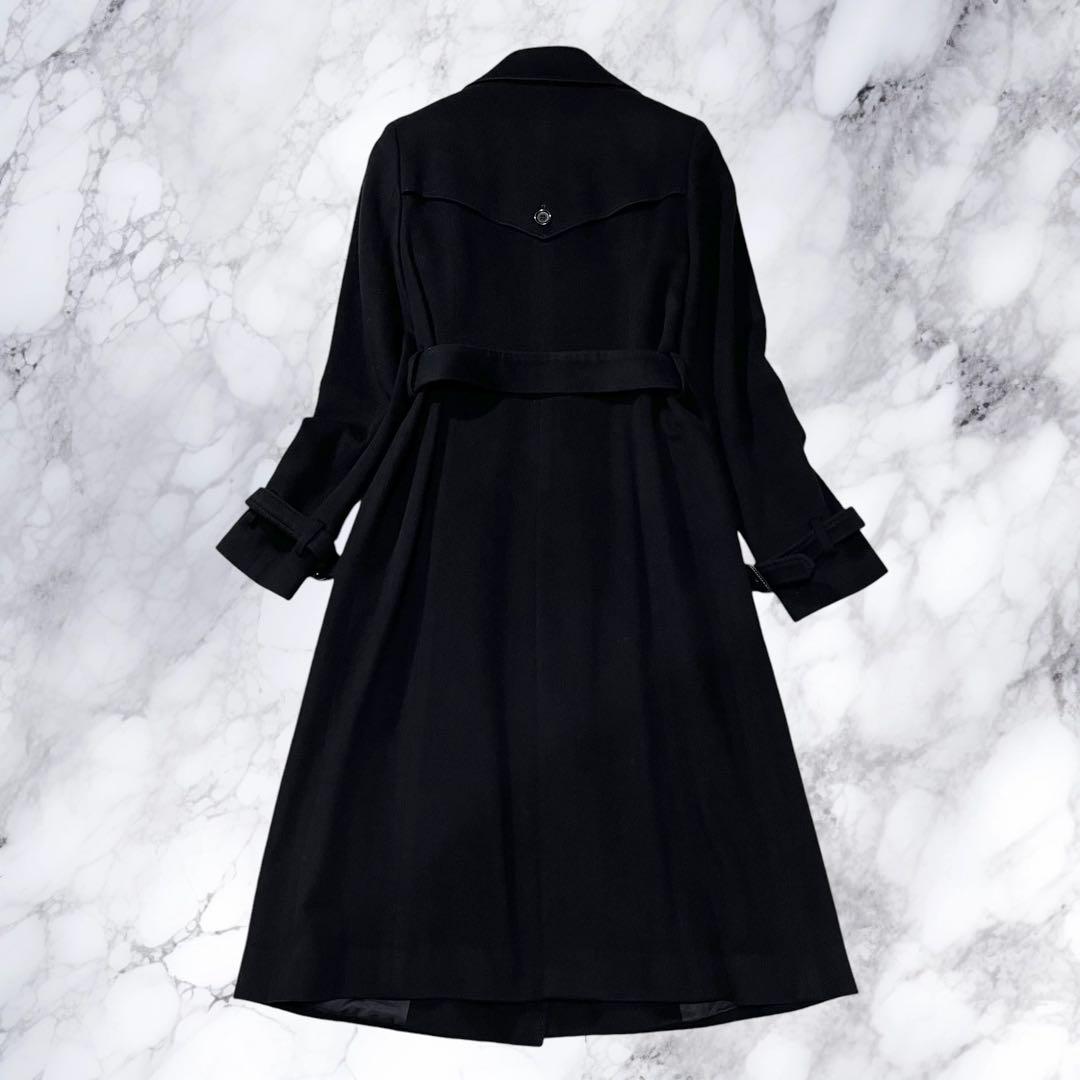 極美品 ANAYI アナイ トレンチコート ロングコート カシミヤ100% 黒