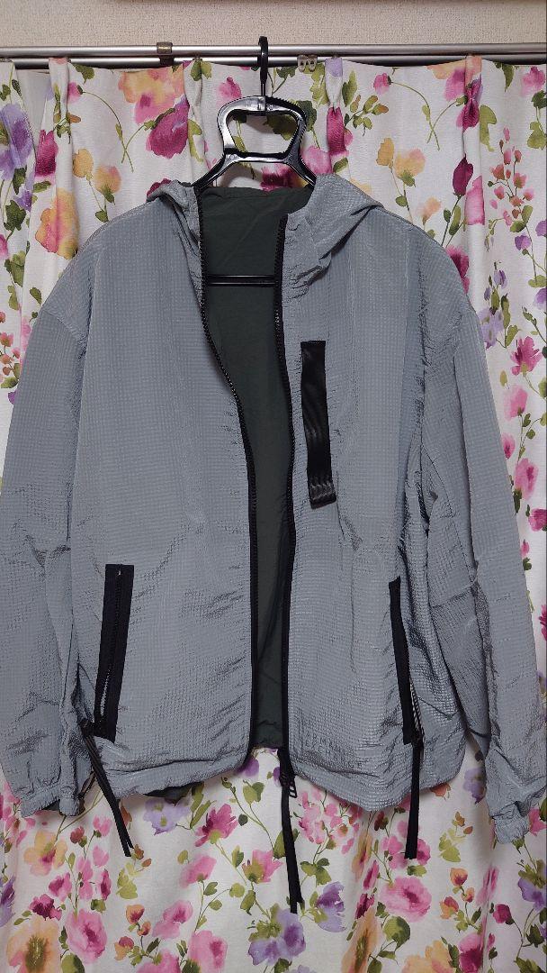 Armani Exchange リバーシブルフーデッドブルゾン　グレー　L