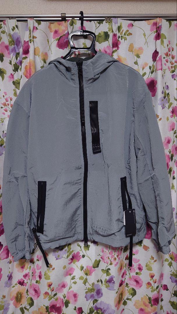 Armani Exchange リバーシブルフーデッドブルゾン　グレー　L