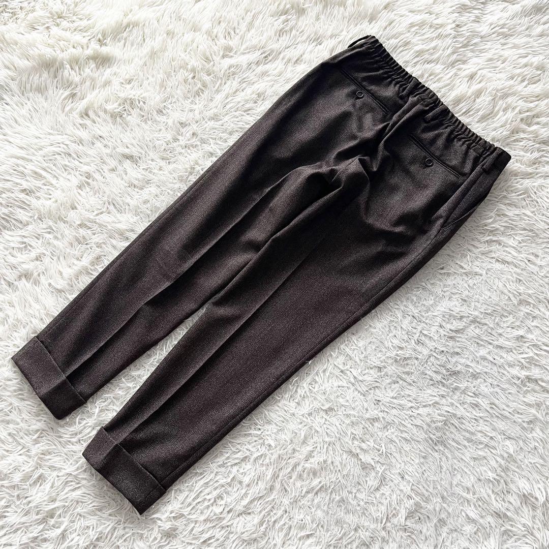 <22AW未使用>LARDINI easy wear ブラウン ウールスーツ48