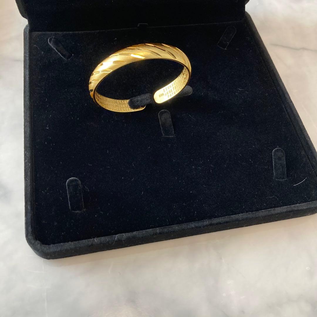 遺品整理 ゴールド バングル フリーサイズ 34.2g