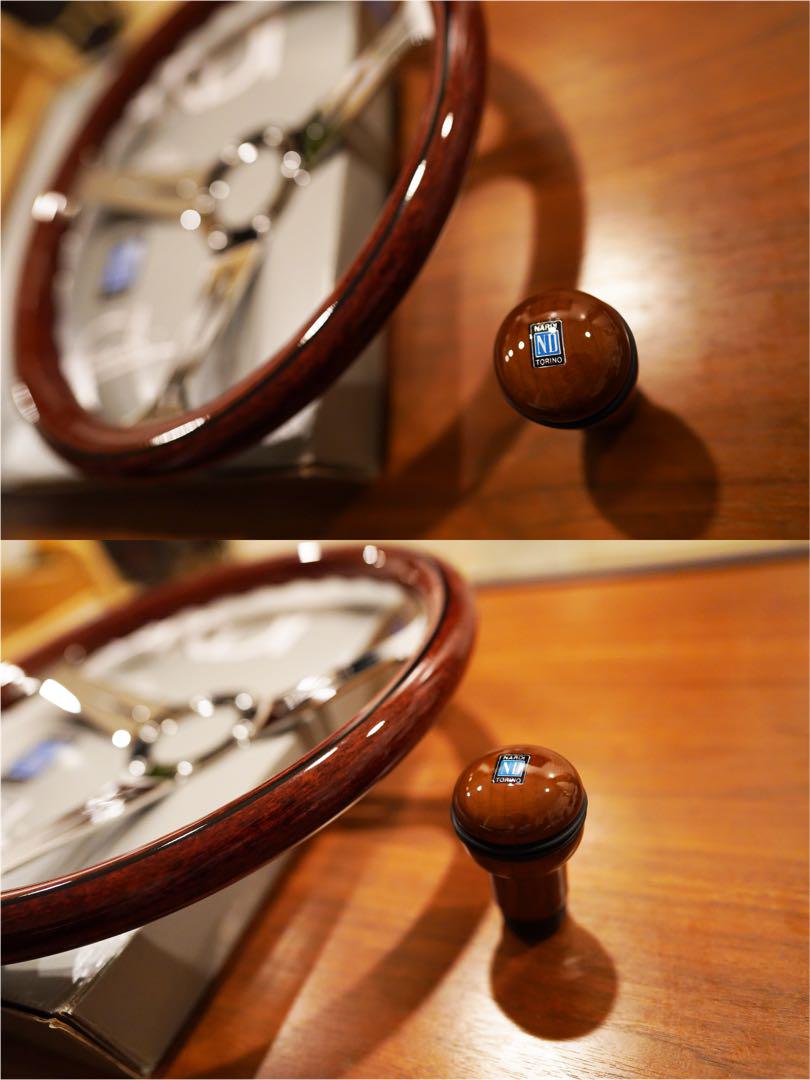 【大幅値下げ】ナルディ（NARDI）ウッドステアリング ＋ウッドシフトノブセット