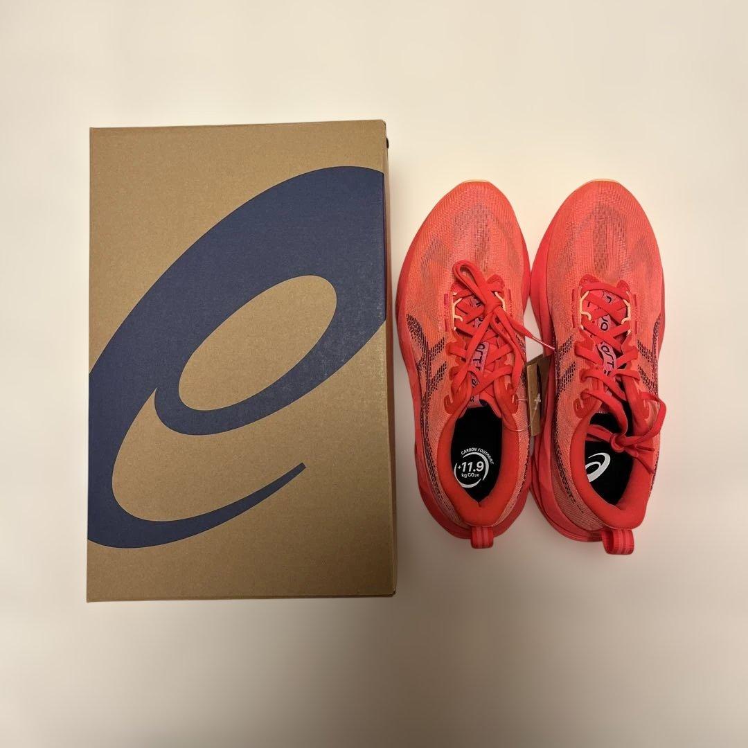 【27.5cm 即日発送！】 asics novablast5 フラッシュレッド