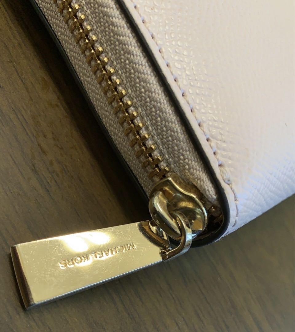 MICHAEL KORS マイケルコース 長財布 新品同様 ピンク 外ポケット付