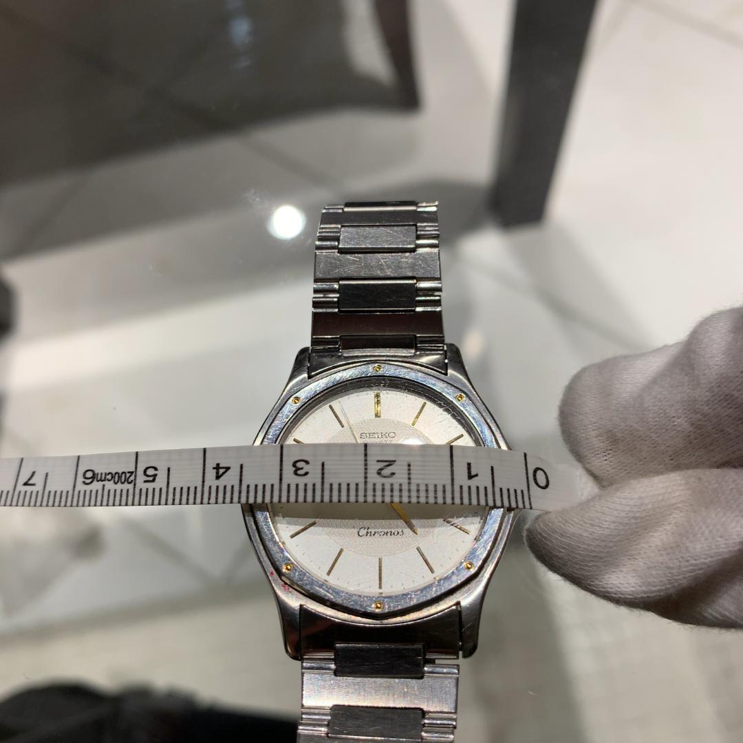 SEIKO Chronos 腕時計 シルバー×ゴールド クォーツ 新品電池交換済