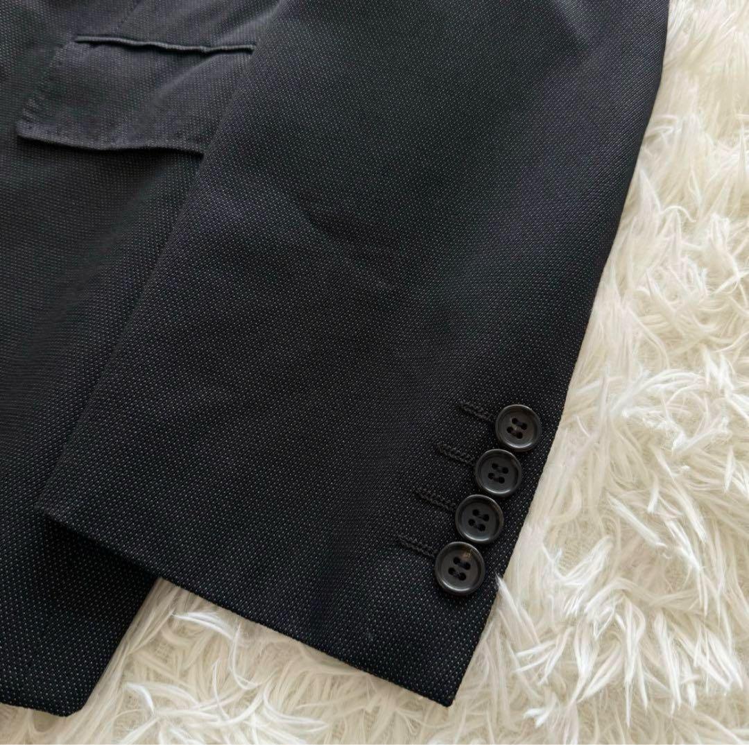 シルク混【コムデギャルソンオムドゥ】AD2016 ジャケット 黒 Mサイズ 水玉 シルク混【コムデギャルソンオムドゥ】AD2016 ジャケット 黒 Mサイズ 水玉