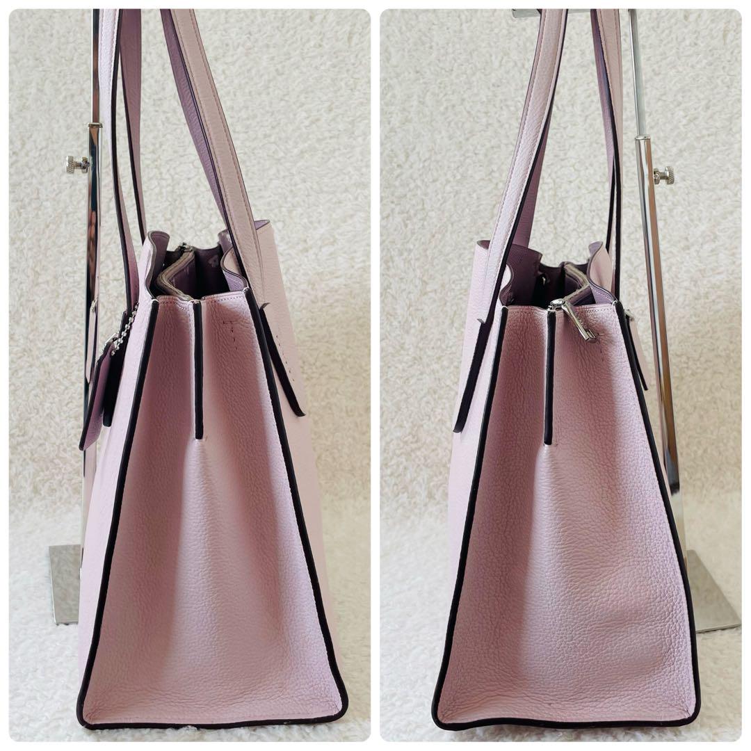 COACHトートバッグ ハンドバッグ 薄いピンク 肩掛け