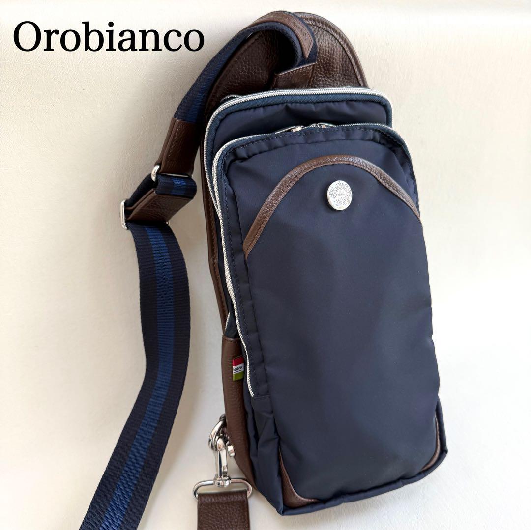 【未使用】オロビアンコOrobianco ボディバッグ　タグ付き オロビアンコ レザー ボディバッグ タグ付き未使用 - メルカリ
