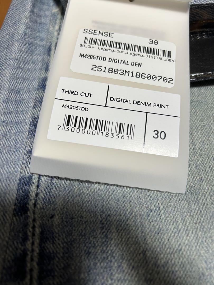 OUR LEGACY THIRD CUT サイズ30 トロンプルイユ