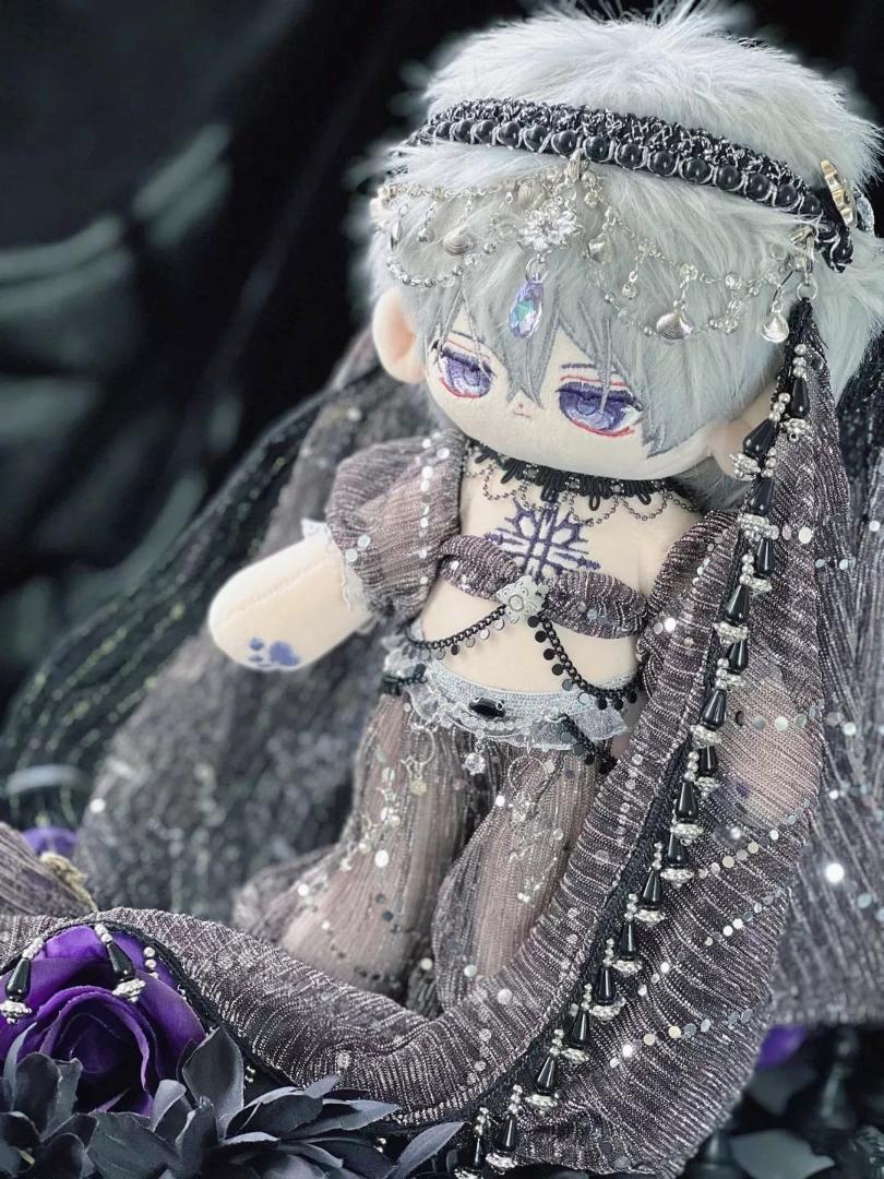 20cm 30cm ぬいぐるみ服　黒　ピアス　アラビアン　額飾り　踊り子　足輪