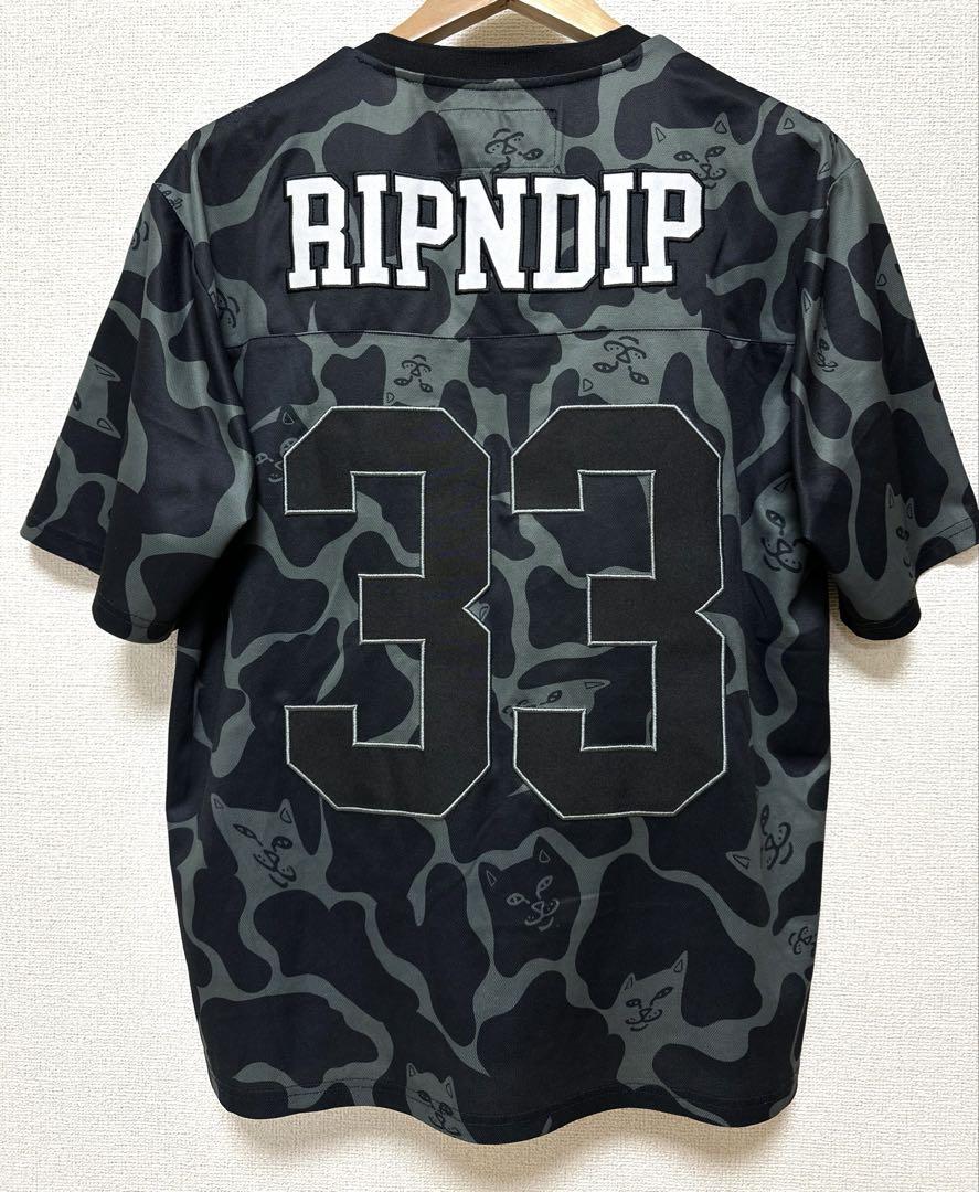 美品 RIPNDIP リップンディップ カモフラ ゲームシャツ