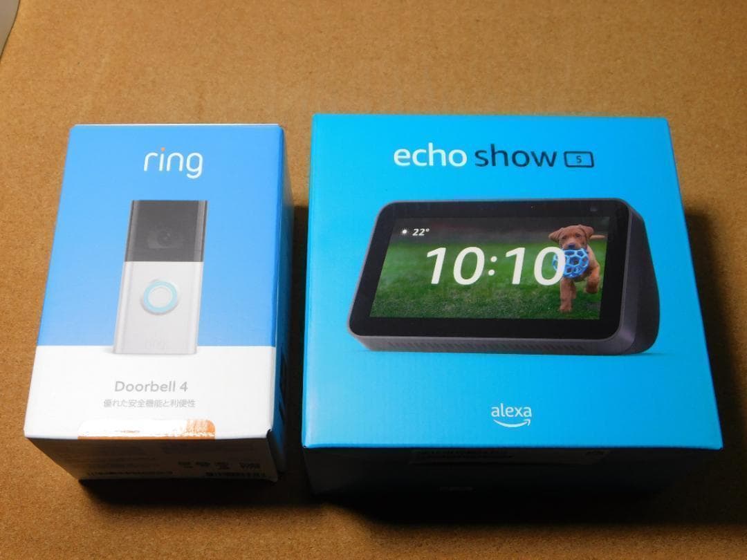 配送員設置 y☆新品☆(リングビデオ ドアベル4+エコーショー5 第2