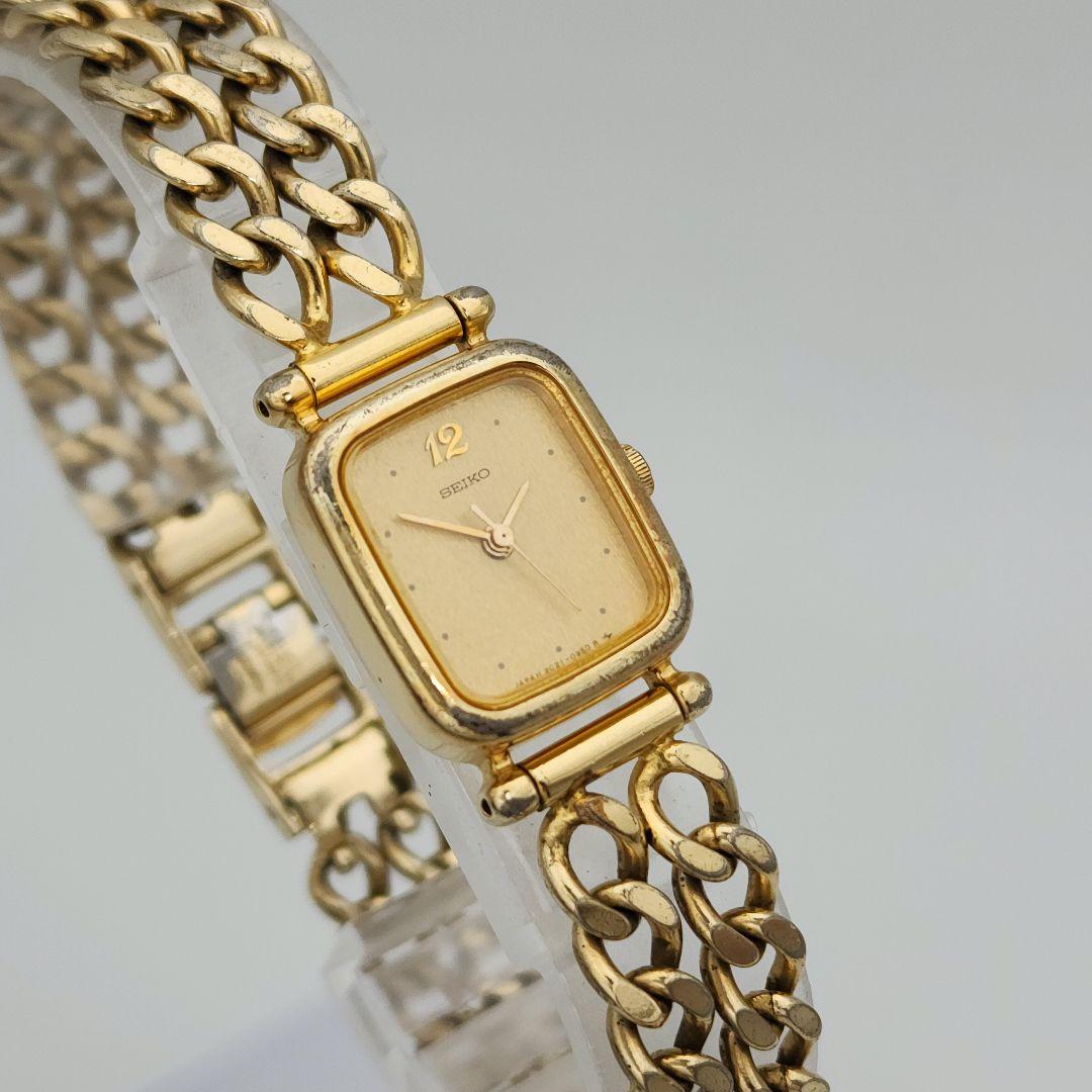 美品】⭐SEIKO 腕時計 稼働 2C21-5360 レディース ゴールド