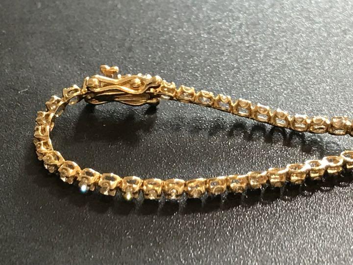 k18 18金 ダイヤモンド テニスブレスレット