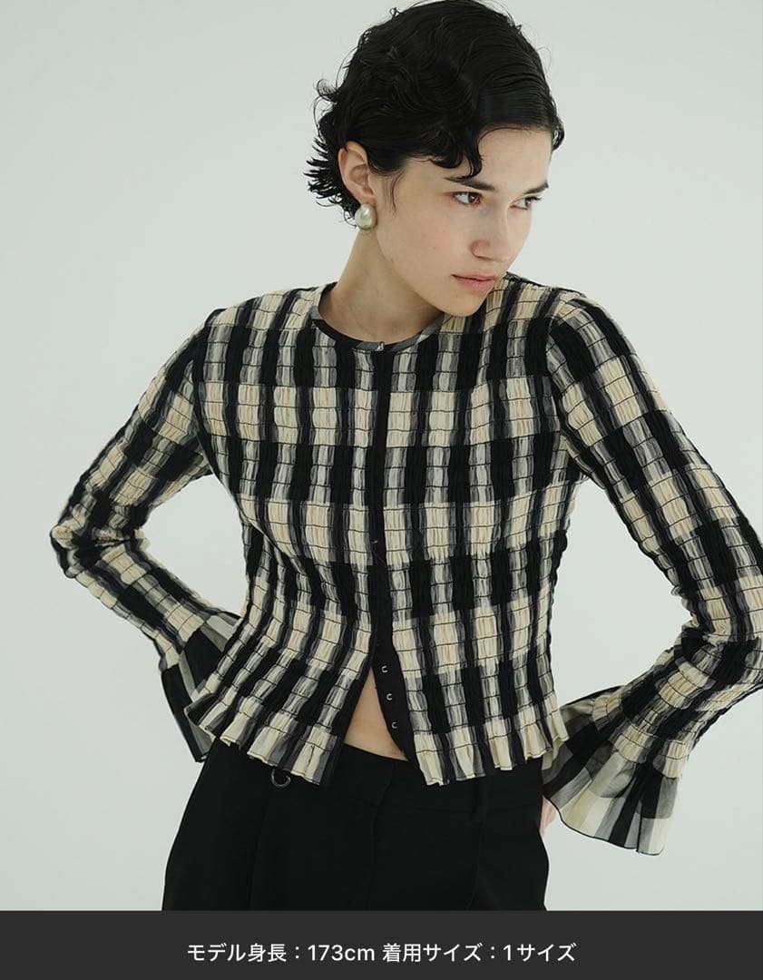 田中みな実 クラネ CLANE SHIRRING DESIGN BLOUSES CLANE