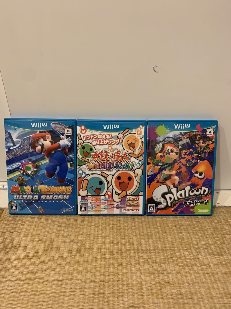 WiiUプレミアムセット&プロコン&太鼓とバチ&ソフト3本