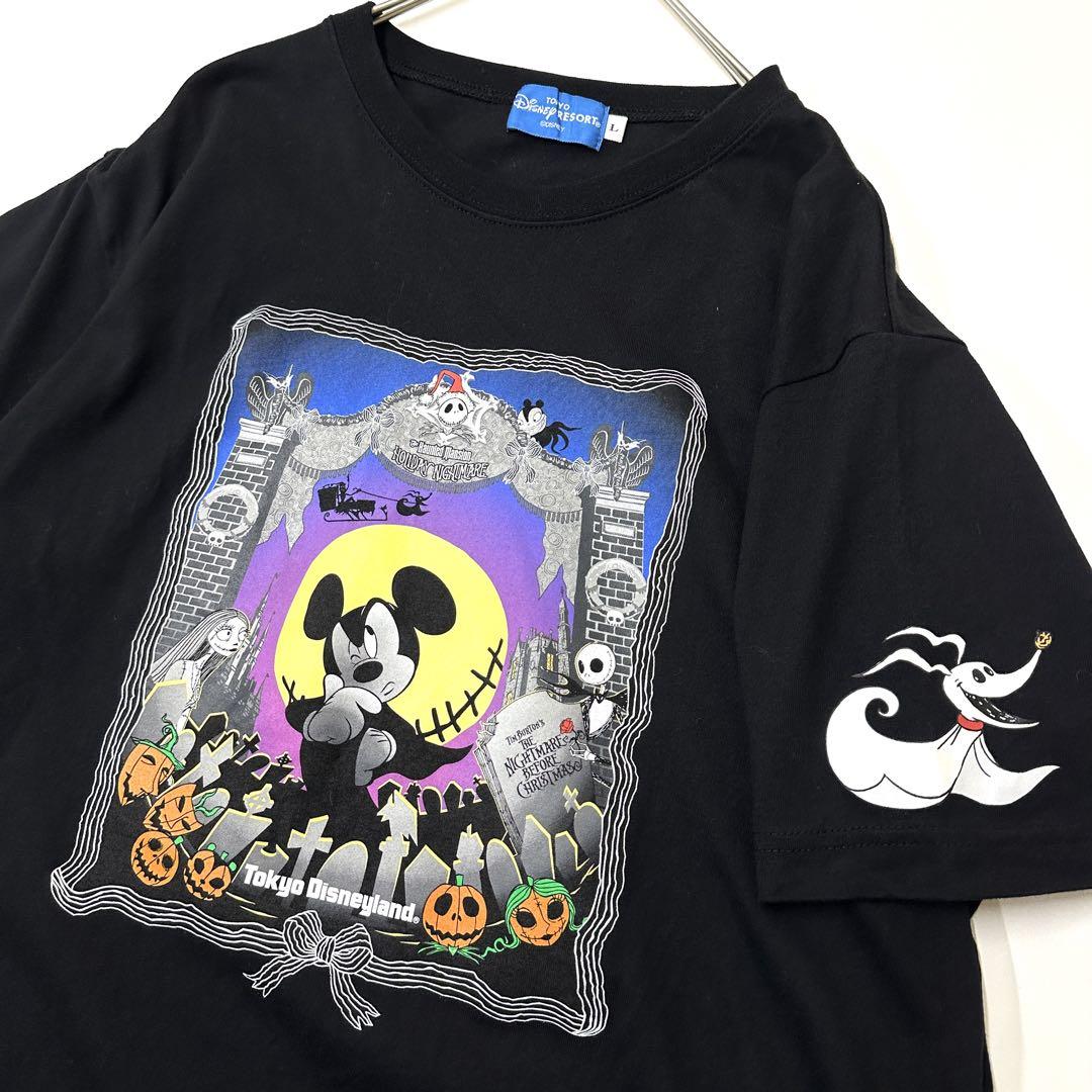 ☆Disneyland限定☆男女兼用 ホーンテッドマンション Tシャツ ディズニーtシャツ ホリデーナイトメア Tシャツ ホーンテッド