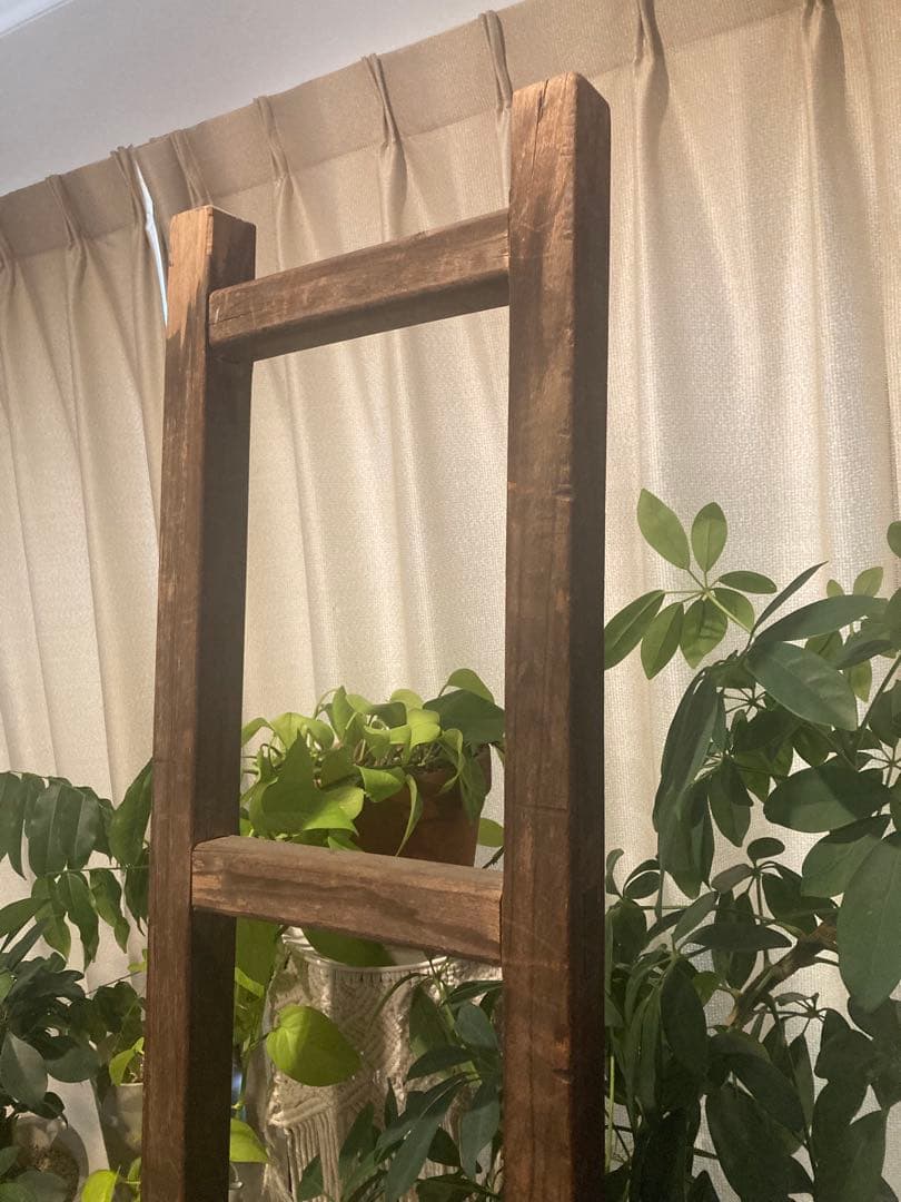 昭和レトロ　木製ハシゴ