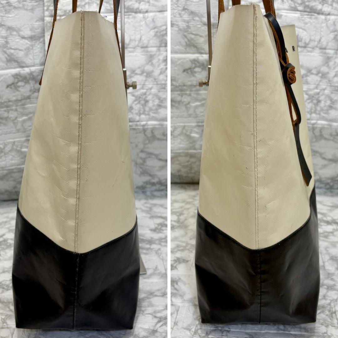 MARNI　マルニ　トートバッグ　トライベッカ　SHMQ0037A0　黒　白
