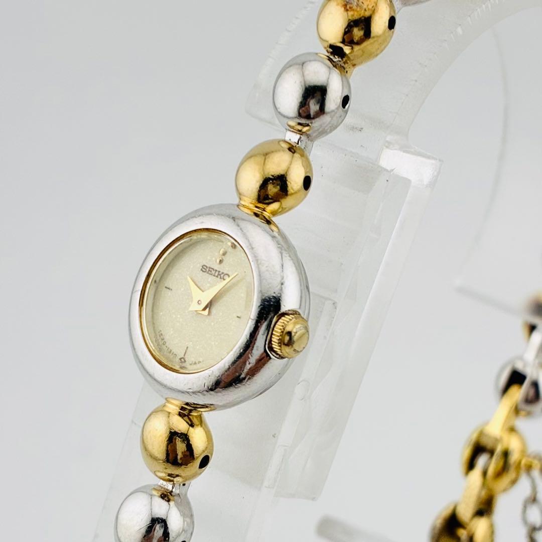 3953【新品電池】SEIKO　腕時計　ブレスウォッチ　コンビ　ゴールド　金銀