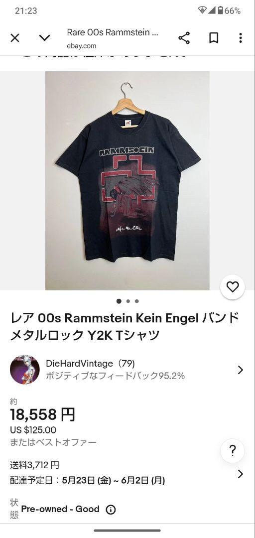 RAMMSTEIN 　ラムシュタイン　ヴィンテージ　バンドTシャツ