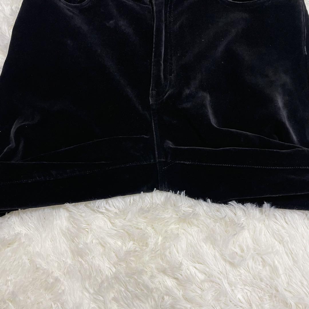 【美品】80s 90s カルバンクラインジーンズ ベロア パンツ ブラック