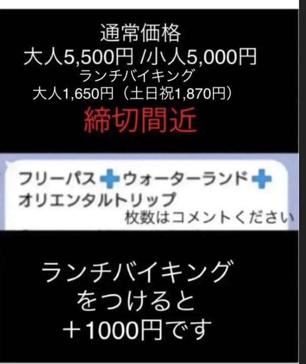 レオマワールド　(入園＋乗り物フリー＋プール＋オリエンタルトリップ)