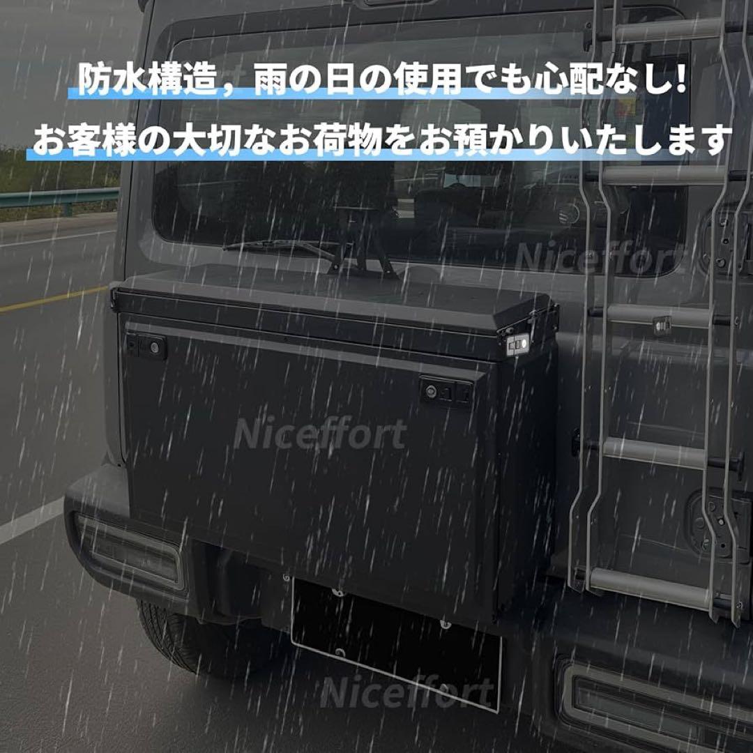 スズキジムニー テールゲート収納ボックス JB23 JB64 アルミ合金 BRIGHTFACE_UK