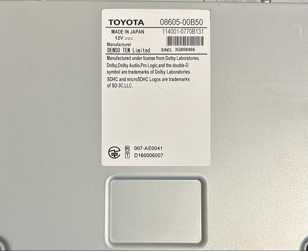 トヨタ 純正 ナビ NSZT-W68T 2021年版地図