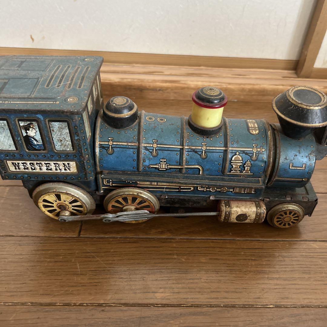 昭和レトロ　ブリキ鉄道玩具アンティークトレイン WESTERN製