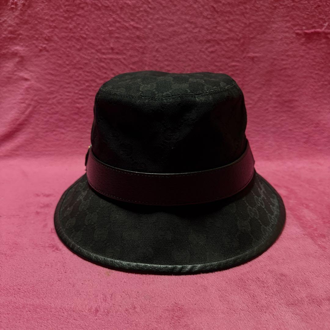 専用 正規品 現行品 GUCCI バケットハット ブラック サイズL(59cm)