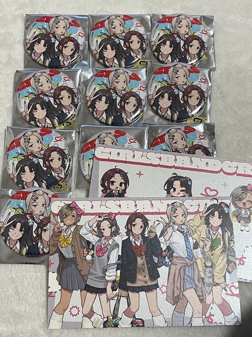 ガールズバンドクライ 缶バッジ ポストカード 平成ギャル 新川崎 仮