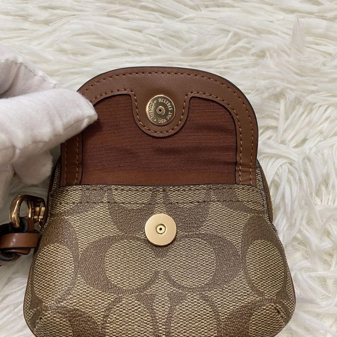 スーパーセール 未使用 新品 COACH ポーチ 本革 カードケース コインケース コーチ 小物