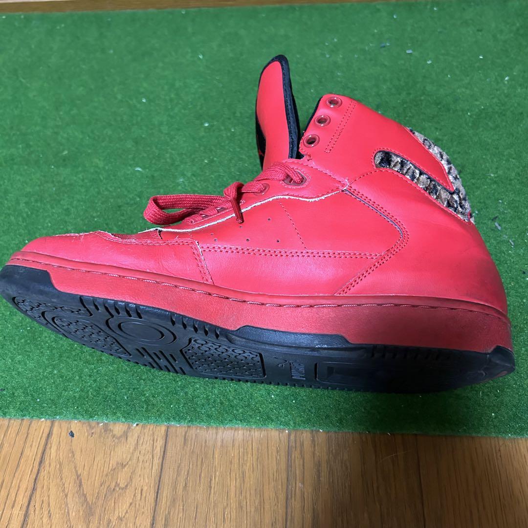 PUMA CAT 豹柄 ハイカット スニーカー 赤 レッド プーマキャット